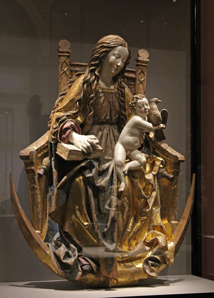 Madonna and Child Enthroned on Crescent Moon